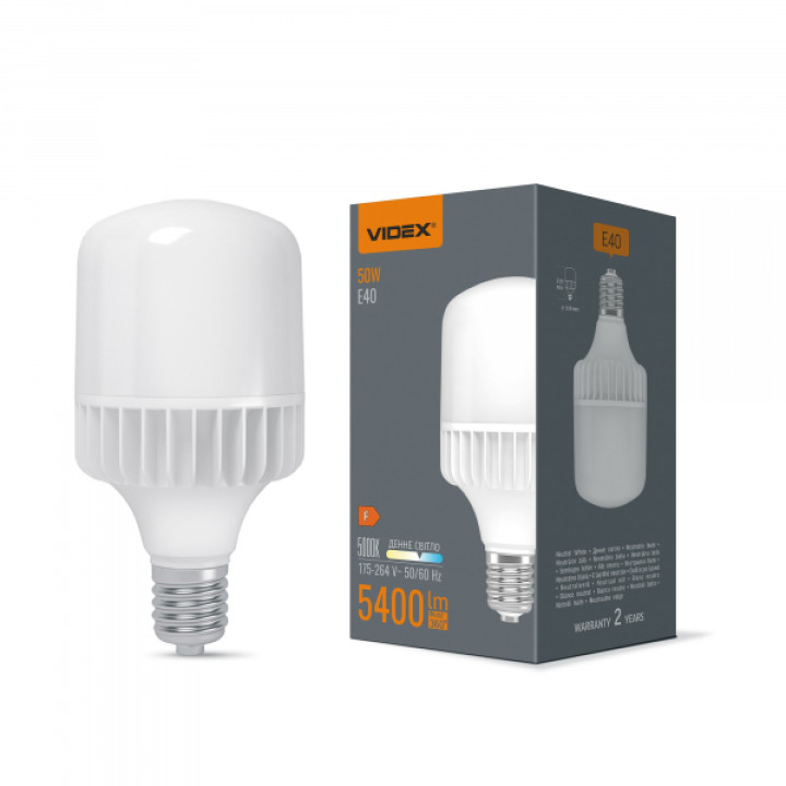 LED лампа VIDEX A118 50W E40 5000K · VIDEX · 24310