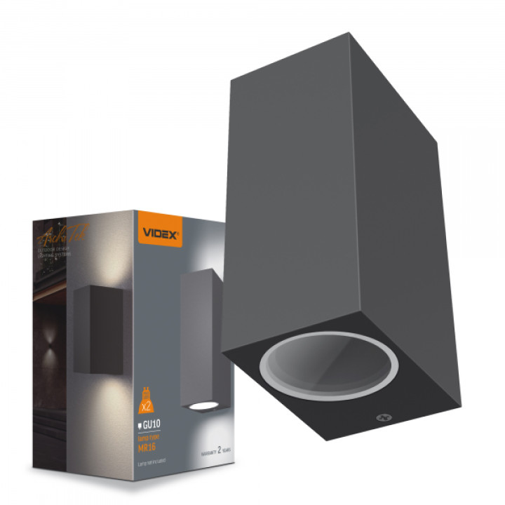 LED Світильник архітектурний AR012G IP54 VIDEX GU10x2 · VIDEX · 26531