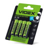 Батарейка лужна Videx LR6/AA 4шт Blister Card ціна за 1шт · VIDEX · 21163 — 2