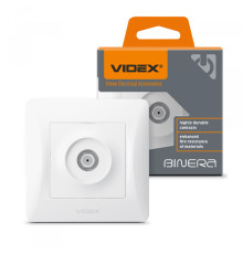 Розетка SAT одинарна супутникова біла VIDEX BINERA
