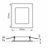 LED світильник Back вбудований квадрат VIDEX 6W 5000K · VIDEX · 26341 — 5