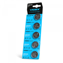 Батарейка літієва Videx CR2430 5шт BLISTER CARD ціна за 1 шт · VIDEX · 23461