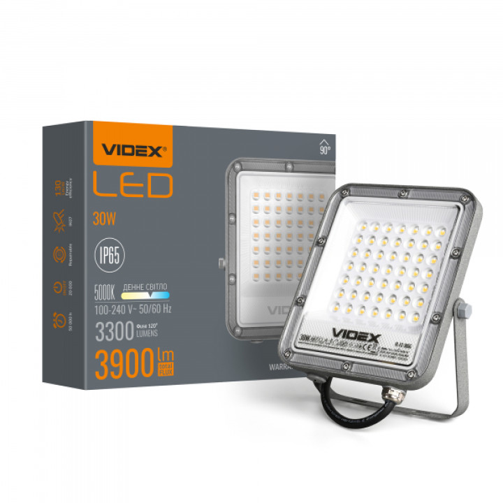 LED прожектор PREMIUM VIDEX F2 30W 5000K · VIDEX · 25957