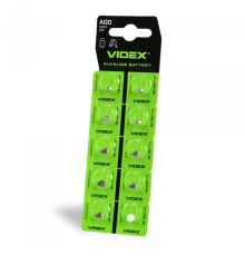 Батарейка годинникова Videx AG 0/LR521 BLISTER CARD 10 шт