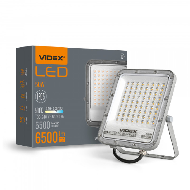 LED прожектор PREMIUM VIDEX F2 50W 5000K · VIDEX · 25958