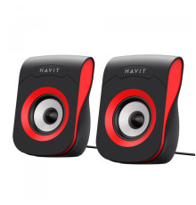 Стерео колонки HAVIT SK599 USB 6W Black/Red
