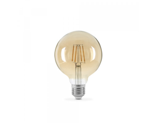 LED лампа TITANUM  Filament G95 6W E27 2200K бронза