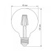 LED лампа TITANUM  Filament G95 6W E27 2200K бронза
