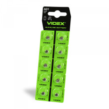 Батарейка годинникова Videx AG 1/LR621 BLISTER CARD кратно 10 шт · VIDEX · 23265