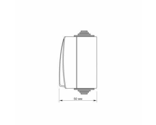 IP65 Вимикач зовнішній одноклавішний сірий VIDEX BINERA