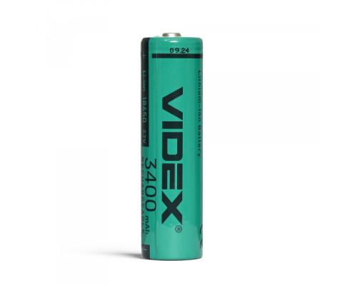 Акумулятор Videx літій-іонний 18650 (без захисту) 3400mAh bulk/1шт