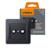 Розетка TV+SAT кінцева чорний графіт VIDEX BINERA · VIDEX · 24622