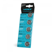 Батарейка літієва Videx CR2025 5шт BLISTER CARD ціна за 1 шт · VIDEX · 22760
