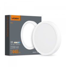LED Світильник круглий накладний VIDEX 18W 5000K White