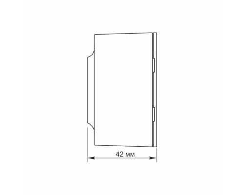 IP20 Розетка зовнішня подвійна біла VIDEX BINERA