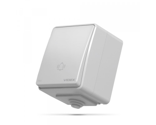 IP65 Кнопка дзвінка сіра VIDEX BINERA