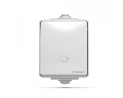 IP65 Кнопка дзвінка сіра VIDEX BINERA