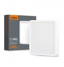 LED Світильник накладний квадрат VIDEX 18W 5000K White