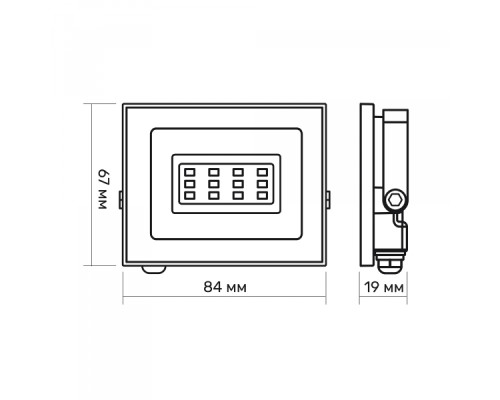 LED прожектор TITANUM TLF106 10W 6500K