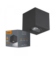 Світильник VIDEX під лампу GU10 SPF01 накладний чорний