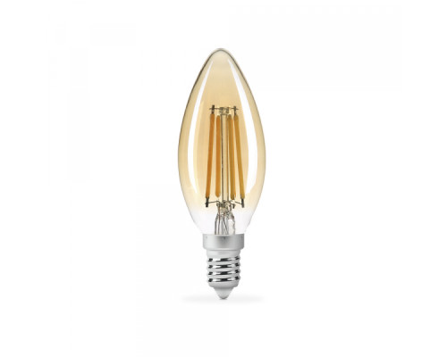 LED лампа TITANUM  Filament C37 4W E14 2200K бронза