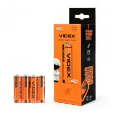 Батарейка сольова Videx R6P/AA 4шт SHRINK ціна за 1 шт · VIDEX · 21156