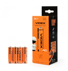 Батарейка сольова Videx R6P/AA 4шт SHRINK