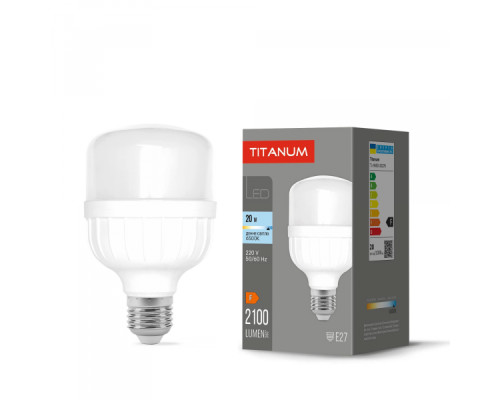 LED лампа TITANUM A80 20W E27 6500К