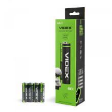 Батарейка лужна Videx LR6/AA 4шт SHRINK · VIDEX · 25468