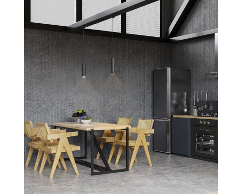 Світильник VIDEX під лампу GU10 SPF05D підвісний чорний