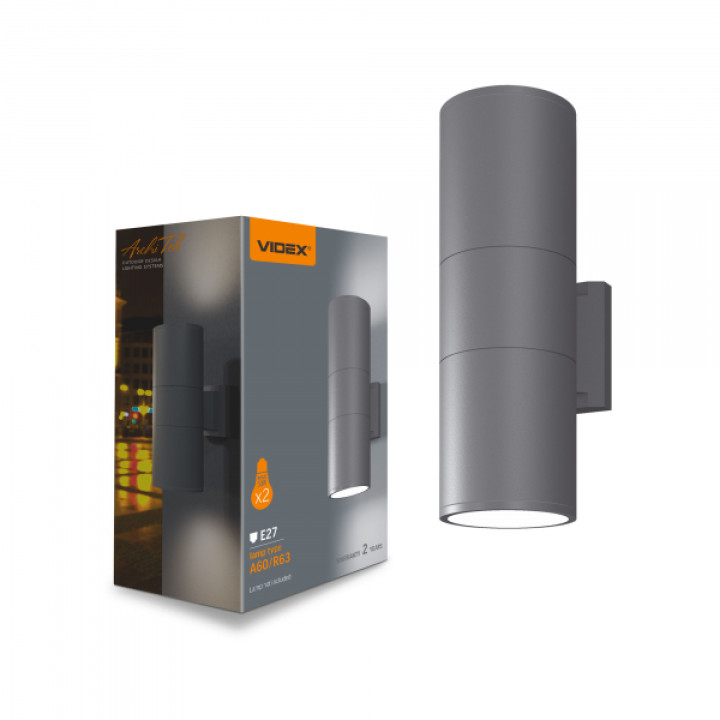 LED Світильник архітектурний AR082G IP54 VIDEX E27x2 · VIDEX · 27005