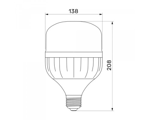 LED лампа TITANUM A138 50W E27 6500К