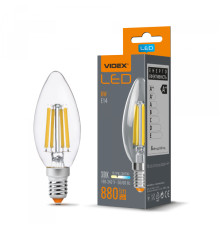 LED лампа VIDEX Filament C37F 6W E14 3000K