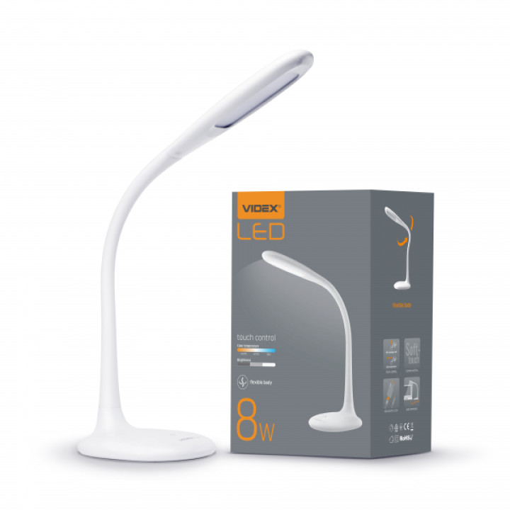 LED лампа настiльна VIDEX TF03W 8W 3000-5500K · VIDEX · 24713