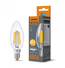 LED лампа VIDEX Filament C37F 6W E14 4100K