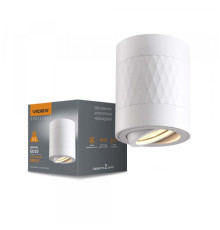 Світильник VIDEX під лампу GU10 SPF04A накладний білий + біла призма