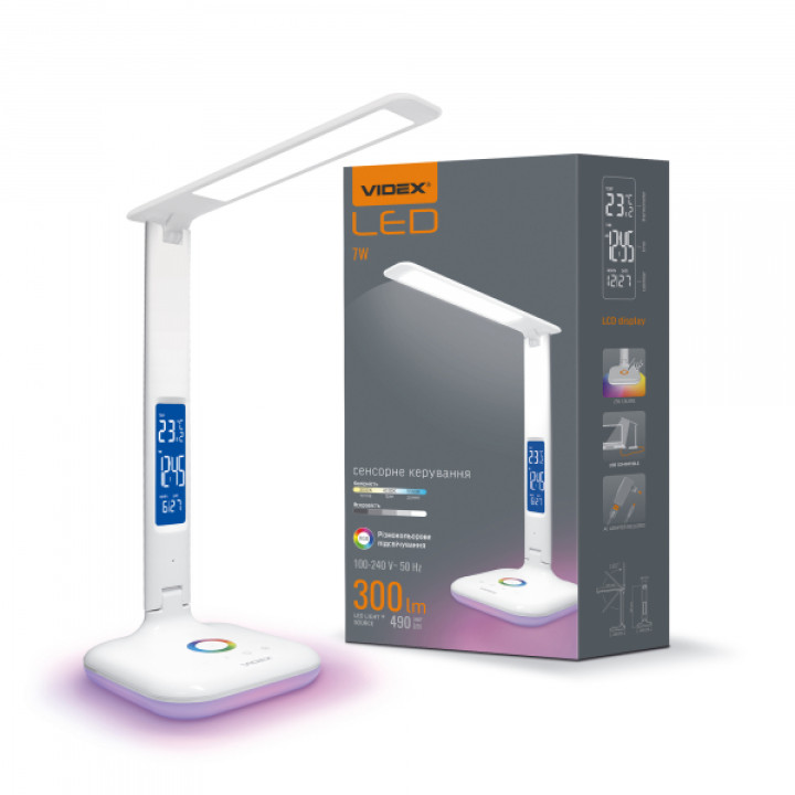 LED лампа настiльна VIDEX TF05W-RGB 7W 3000-5500K · VIDEX · 25052