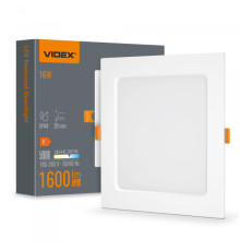 LED світильник Back вбудований квадрат VIDEX 16W 5000K
