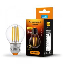 LED лампа VIDEX Filament G45F 6W E27 4100K