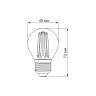 LED лампа VIDEX Filament G45F 6W E27 4100K · VIDEX · 25799 — 3