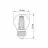 LED лампа VIDEX Filament G45FA 4W E27 2200K бронза · VIDEX · 23690 — 3