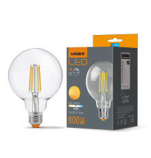LED лампа VIDEX Filament G95FD 7W E27 4100K дімерна