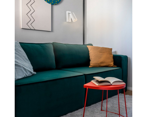 Світильник VIDEX під лампу GU10 SPF05E настінний з кнопкою білий