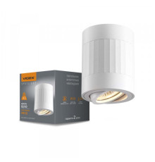 Світильник VIDEX під лампу GU10 SPF04A накладний білий + біла пряма лінія