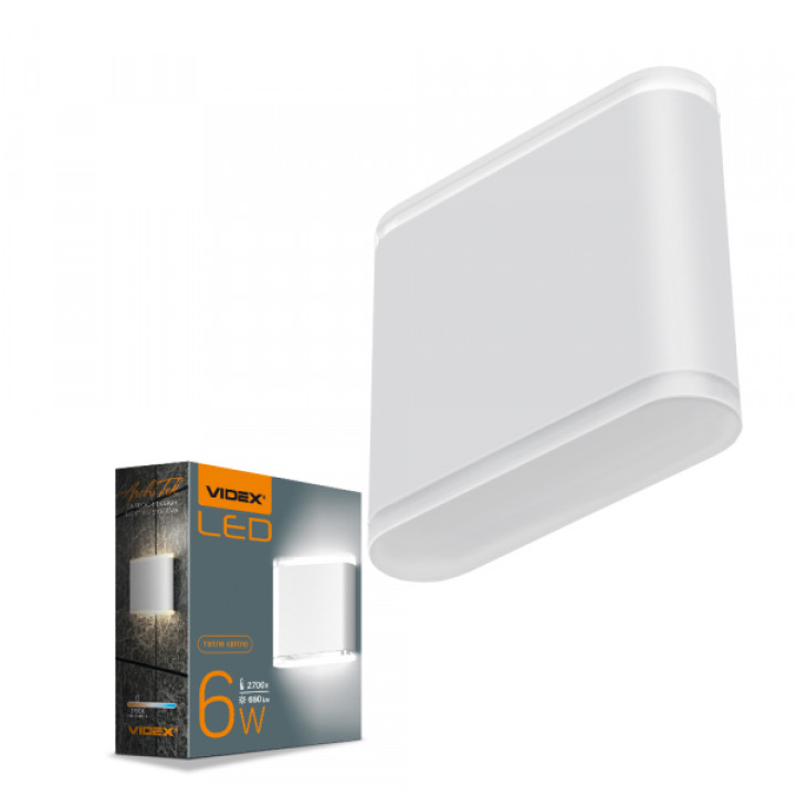 LED Світильник архітектурний AR06 IP54 VIDEX  6W 2700K білий · VIDEX · 26543