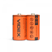 Батарейка сольова Videx R14P/C 2шт SHRINK ціна за 1 шт · VIDEX · 21154
