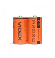 Батарейка сольова Videx R14P/C 2шт SHRINK