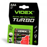 Батарейка лужна Videx LR03/AAA Turbo 4шт BLISTER ціна за 1 шт · VIDEX · 27021