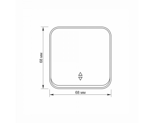 IP20 Вимикач зовнішній одноклавішний прохідний білий VIDEX BINERA