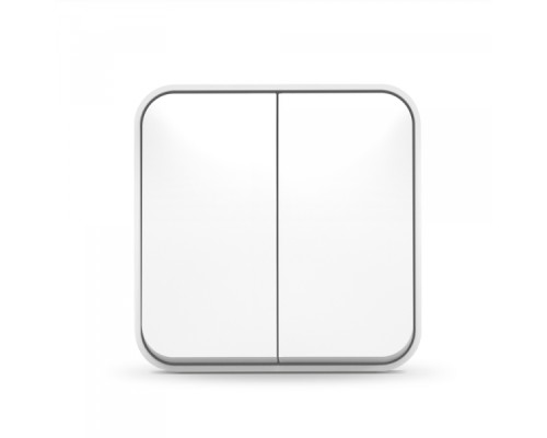 IP20 Вимикач зовнішній двоклавішний білий VIDEX BINERA